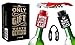 2 Vacuum Wine Stoppers + Gift Box + Corkscrew Bottle Opener + Bottle foil Peeler - Perfect Wine Gift Accessory, Set of 4 Funny Wine Tools â€“ Great Birthday Present Drinking Gift