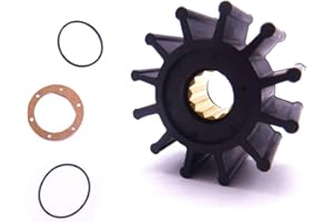 SOUTHMARINE 1210-0001-P 09-1027B 1210-0003 860203 3856039-7 806590 876243 3855546 6605343 3856039 875811-2 875811 3858256 3850107 3862281 3862567 21213650 Inboard Water Pump Impeller for Jabsco Johnson Volvo