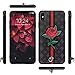 iPhone Xs Max Case, Dairnim Ultra-Slim Non-Slip [ 3D Rose Pattern Relief ] Soft TPU (Long Short Lanyard) Vintage Retro Phone Case Compatible with iPhone Xs Max 6.5 inch, Brown