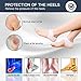3 Pairs Heel Cups, Professional Reusable Plantar Fasciitis Inserts Pads, Gel Heel Cushion, Silicone Heel Protectors, Great for Plantar Fasciitis, Achilles Tendinitis & Heel Sore, for Women & Men