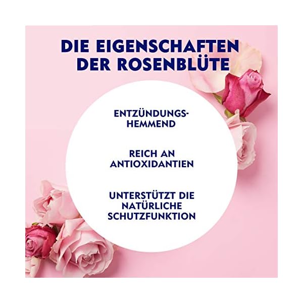 Nivea Rose Petal 24h Day Cream (50 ml), Face Care with Rose Water and Hyaluron, Light Gel Cream for Smooth Delicate Skin