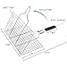 Extreme Salmon Vegetable Grill Basket, Heavy Duty Vegetable Grill Pan Stainless Steel BBQ Grill Basket with Handles, Grill Accessories for Vegetable Grilling Baskets for Outdoor Grill Cooking