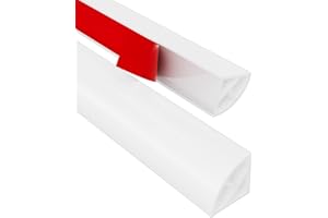 VANNESSE Shower Threshold Water Dam Barrier, White Collapsible Self Adhesive Silicone Waterproof Barrier Kitchen Sink Countertop Water Strip Dam Shower Guard - Shower Door Water Blocker