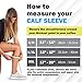 POWERLIX Calf Compression Sleeve (Pair) – Supreme Calf Cramp & Shin Splint Sleeves for Men & Women – Leg Compression Socks 20-30 mmHg – Great for Pain Relief, Running, Work, Travel, Sports & More