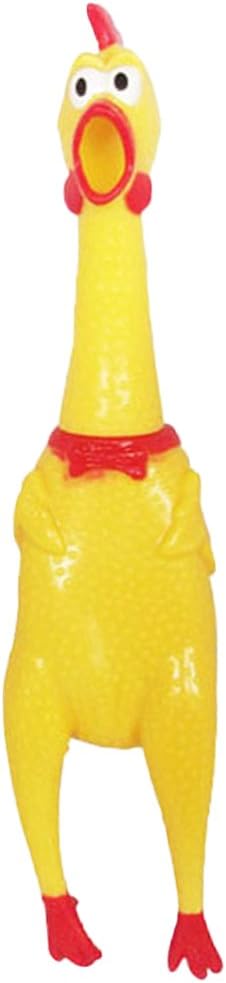 HAKUMA Rubber Shrilling Chicken Pet Toys Squeaky Toys for Dogs(S/15CM,M/32CM,L/40CM)