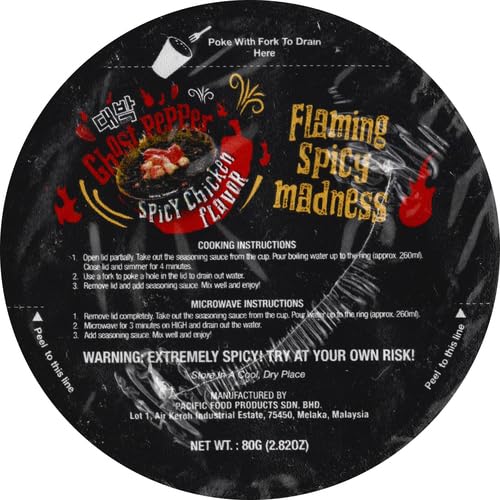 DAEBAK GHOST PEPPER NOODLES, 2.82 OZ
