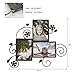 Adeco PF0523 Decorative Bronze-Color Iron Wall Hanging Collage Picture Photo Frame, 5 X 7