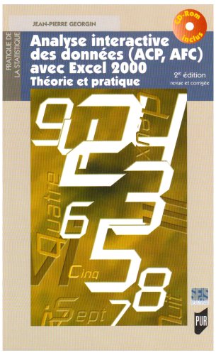 Analyse interactive des données - ACP, AFC - avec Excel