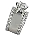 Wide Solitaire Round-Shape 4.28 Ct. Cubic Zirconia Cz Bridal Wedding 3 Pc. Ring Set with Eternity Bands (Center Stone is 2.75 Cts.)