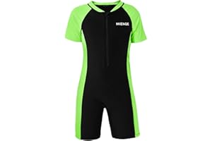 MIENOE Boys Swimsuit One Piece Kid Swimsuit Boys Water Sport Short Swimsuit UPF 50+ Sun Protection Bathing Suits
