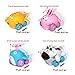 Jolajola Toddler Toy Cars Girls Kids - Push Go Toys Friction Powered Cars Toy Vehicles, Toddler Animal Toys Best Gift Boys Girls -Set of 4 Cute Cartoon Animal Toy Cars