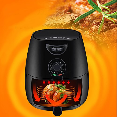 Click Here to See More Images SUPOW Air Fryer For Healthy Fried Food, Multi Function Electric Hot Mini Air Fryer with 2.6 Qt. Removable Dishwasher Safe Basket, Fry Healthy with 75% Less Fat Dial Control Airfryer