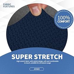 JIVINER Newest 3 Pieces Stretch Couch Covers for 2