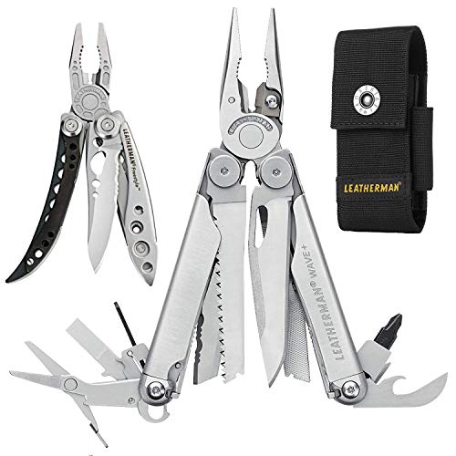LEATHERMAN Wave Plus Multitool, Stainless Steel with 4 Pocket Nylon