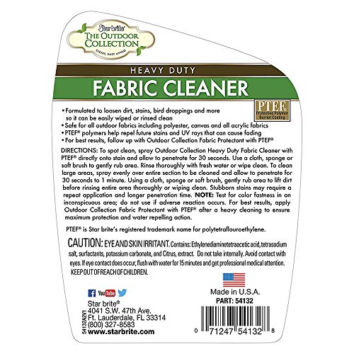 Star brite Outdoor Collection Heavy Duty Fabric Cleaner Spray for