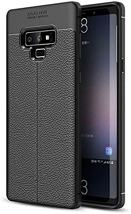 Samsung Galaxy Note 9 Case Cover, QUULLOO Slim Soft Shockproof Case Flexible TPU Silicone Hybrid Protective Case Slim Fit Case for Samsung Galaxy Note 9 (Black)