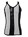 Crystal Mens 100% Cotton Stripe Mesh Fishnet Fitted String Muscle Vest