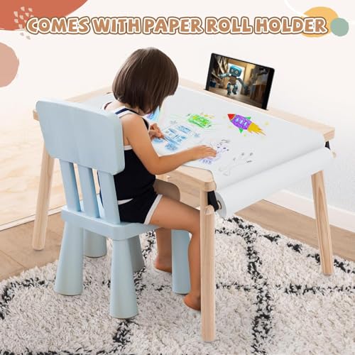 Homodoskey Sensory Table, Study Dining Toys Storage Table for Kids, Activity Table with Storage Bins-Multifunctional Toddler Activity Table Promotes Sensory Experiences and Growth