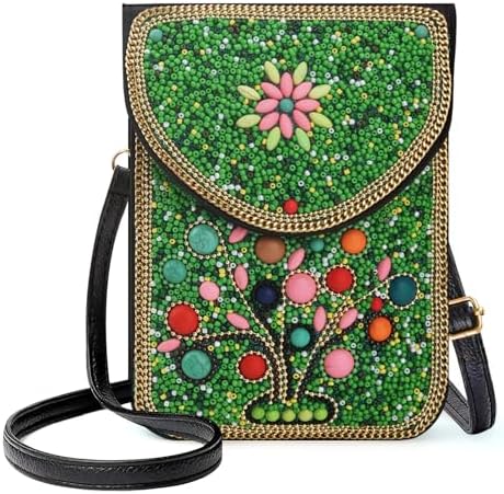 Amazon.com: La Vivia Handmade Beaded Crossbody Bag - Native