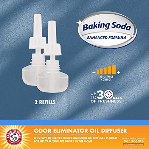 Arm & Hammer Air Care Pet Scents Electric Oil Diffuser Plug-in & Refill - Plug in Air Freshener Pet Odor Eliminator… - Image 3