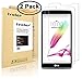[2 Pack] iVoler [Tempered Glass] Screen Protector for LG G Stylo, [0.2mm Ultra Thin 9H Hardness 2.5D Round Edge] with Lifetime Replacement Warranty