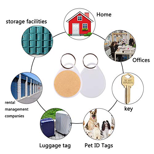 30PCS Plastic White Key Tags