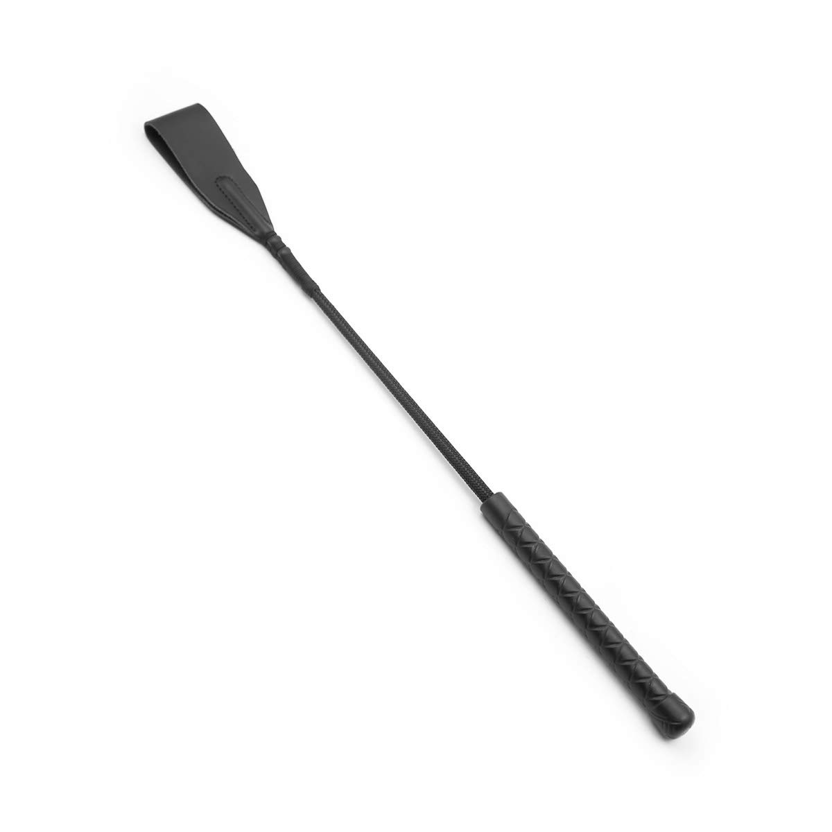 Fuwok Leather Riding Crop and Riding Whip with Mesh Handle