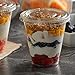 50 Pc. Clear Plastic Parfait Cups with Lids & Inserts- Durable Fruit Cups for Party- 16 Oz. Yogurt Parfait Cups with Lids (No Hole), 4 Oz. Inserts & Mini Spoons- Ideal for Kids, Dips, Snacks