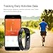 LETSCOM Fitness Tracker, Fitness Tracker Watch with Slim Touch Screen and Wristbands, Wearable Activity Tracker as Pedometer Sleep Monitor,Green for Android and iOS