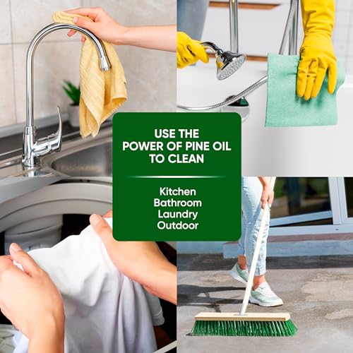 PINALEN 2X MAX AROMAS CONCENTRATED MULTIPURPOSE CLEANER – FRESH PINE SCENT – 108 FL OZ – ALL PURPOSE CLEANER FOR KITCHEN, BATHROOM, FLOORS & OUTDOORS
