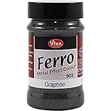 Viva Decor 3-Ounce Ferro Metal Effect Textured Paint, Graphite
