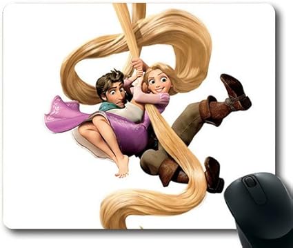 Amazon Co Jp マウスパッドユニークなデザインラプンツェルand Flynn Rider Tangled Cartoonカスタムコンピュータ マウスパッド パソコン 周辺機器