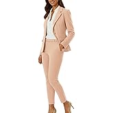 Marycrafts Women’s Two Piece Suits – Business Blazer Pant Suit Set, Professional Work Outfit for Office