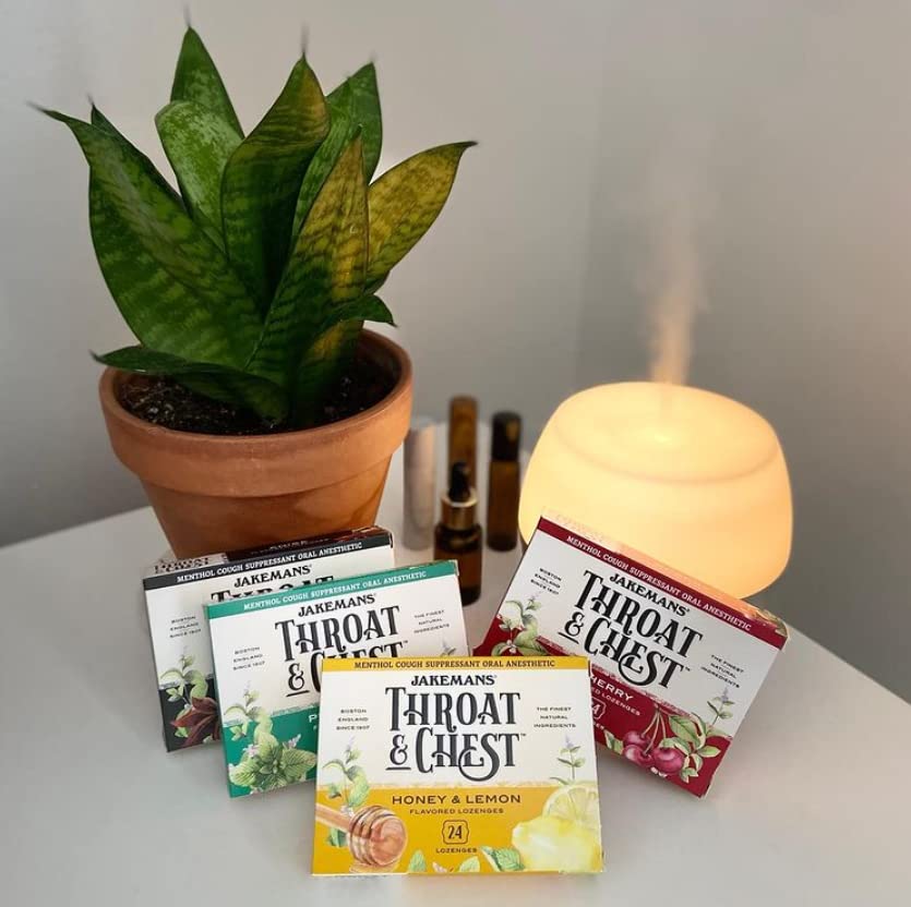 Jakemans Cherry Throat & Chest Lozenges Cough Drops Cough, Sore