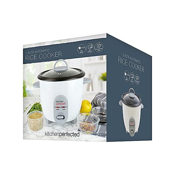 Kitchen-Perfected-Lloytron-Automatic-Non-Stick-Rice-Cooker-350-W-08-Litre Kitchen Perfected 350W 0.8Ltr Automatic Rice Cooker - Non Stick / Removable Rice Bowl / Warm & Cook Indicators…
