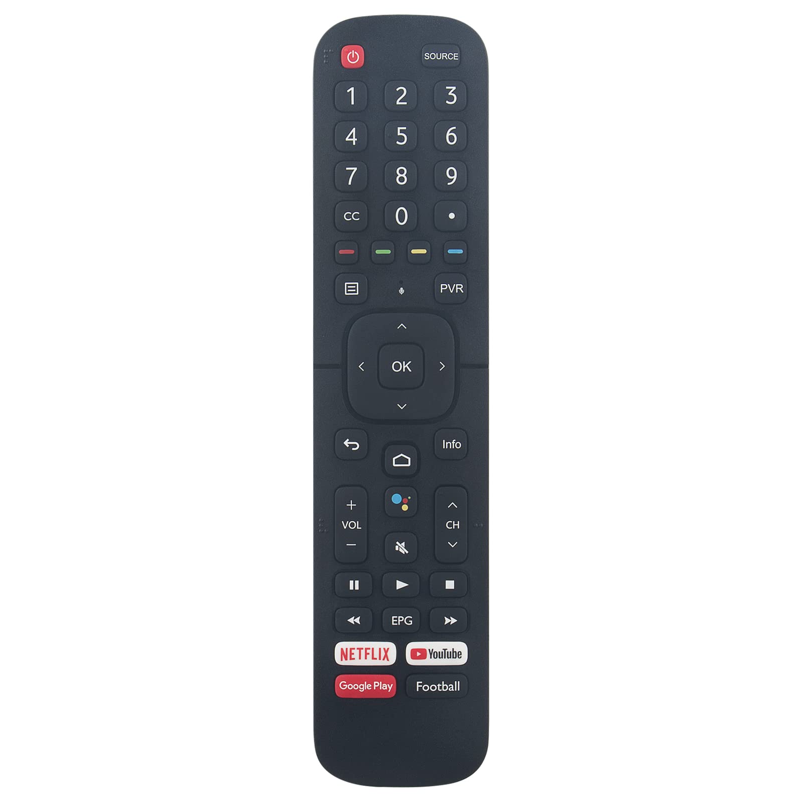 New ERF2J60H Replaced Remote Control ERF2J60H TV Remote Control Replacement fit for HISENSE LED Smart TV 32E5610FS With NETFLIX YouTube Voice Remote Controller