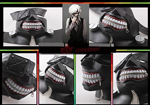 Amazon Coswinner 東京喰種トーキョーグール Tokyo Ghoul 金木 研 かねき けん 覆面 マスク 仮面 コスプレ道具 変装 仮装 イベント 漫画 マンガ 動画 コスプレ 仮装 通販
