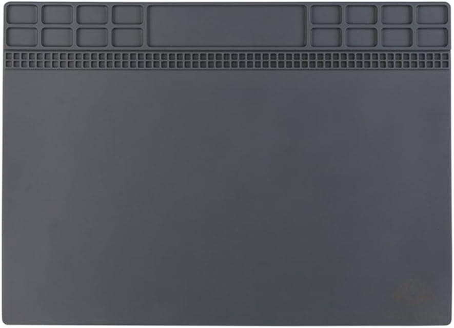 Magnetic repairing heat insulation pad workbench insulation silicon pads (magnetic grey)25x35CM Hot Air Gun Station Heat Resistant Insulation Magnetic Silicone Pad Mat
