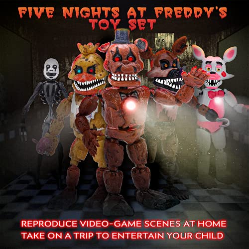 FNAF Action Figures Set of 6 PCS Inspired by Five Nights at Freddy’s
