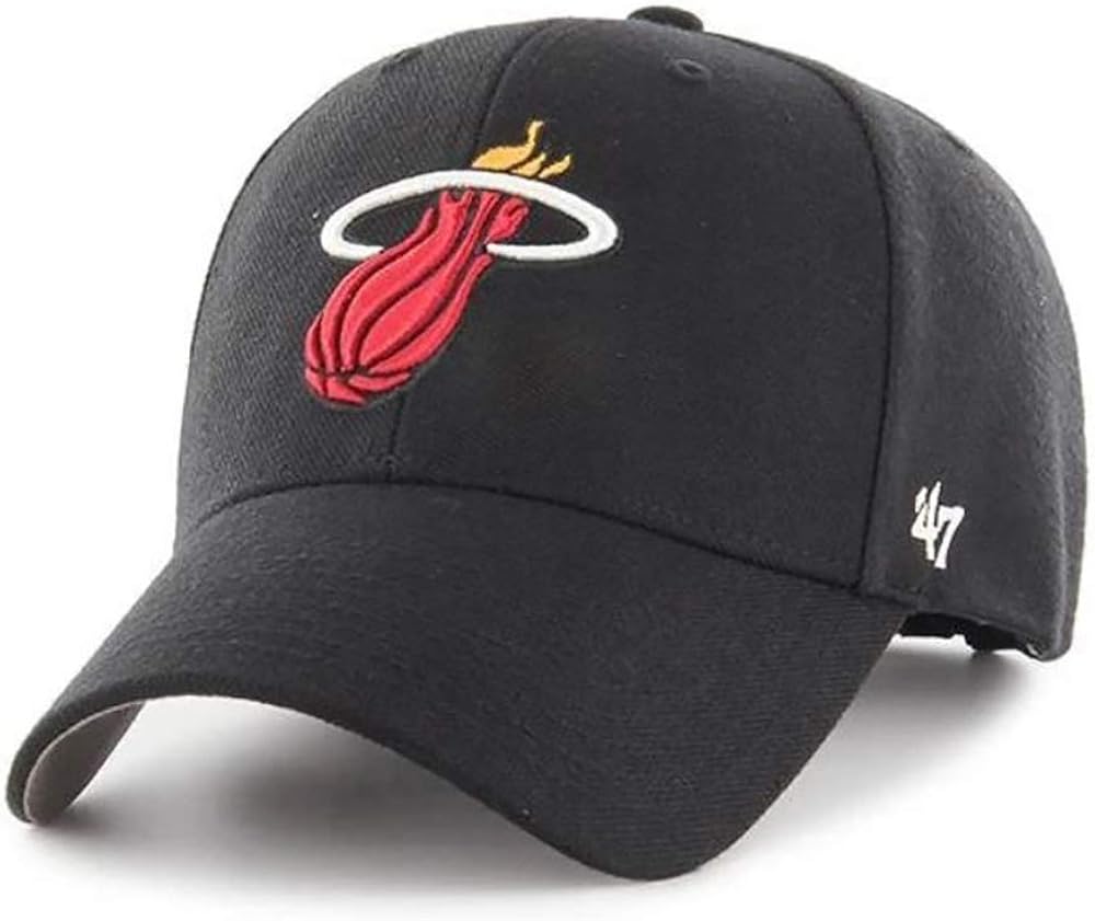 '47 Miami Heat MVP Hat Structured Adjustable Cap Black
