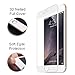 iPhone 6 Plus Screen Protector, i-Kawachi(TM) 3D Full Cover Textured Surface Soft Curve Egde Ballistic Glass Screen Protector [3D Touch Compatible] for iPhone 6 6S Plus (5.5