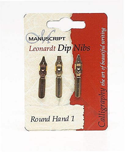 Manuscript Leonardt 3pc Ink Dip Pen Nib Set - Calligraphy 1