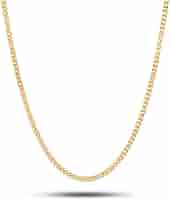 18K Solid Yellow Gold 2.5mm Cuban Curb 