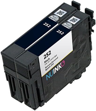 NUINKO Remanufactured Ink Cartridge Replacement for Epson WF-3640 ( Black , 2-Pack )