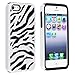 iPhone 5 White Black Dual Layer Zebra Hybrid Soft Silicone Hard PC Case Cover