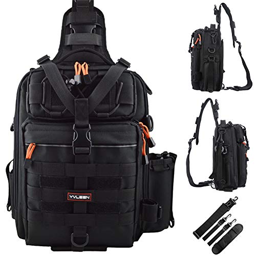 YVLEEN Fishing Tackle Backpack Outdoor Large Fishing Tackle Storage