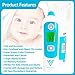 VITCHELO Digital Forehead Ear Thermometer for Newborn Baby Kids Adults Accurate Fever Tracking - FDA Approved Medical Grade Infrared Termometro with Color-Coded Display for Body Temperature Reading