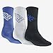 Nike New Men's 3 Pack DRI-Fit Fly Crew Socks Game Royal/White/Black Large