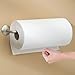 InterDesign Classico Paper Towel Holder for Kitchen, Bathroom - Wall Mount/Under Cabinet, Satin