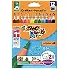 BIC Kids Evolution ECOlutions, Triangular Colouring Pencils, Ideal for School, Assorted Colours, Pack of 12